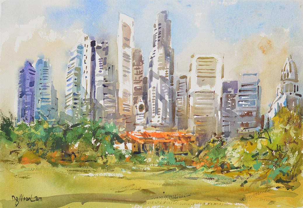 Singapore Watercolour Oil Painting Landscape, Figures, Still Life Art