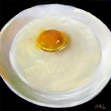 Ng Woon Lam Still Life painting Eggs